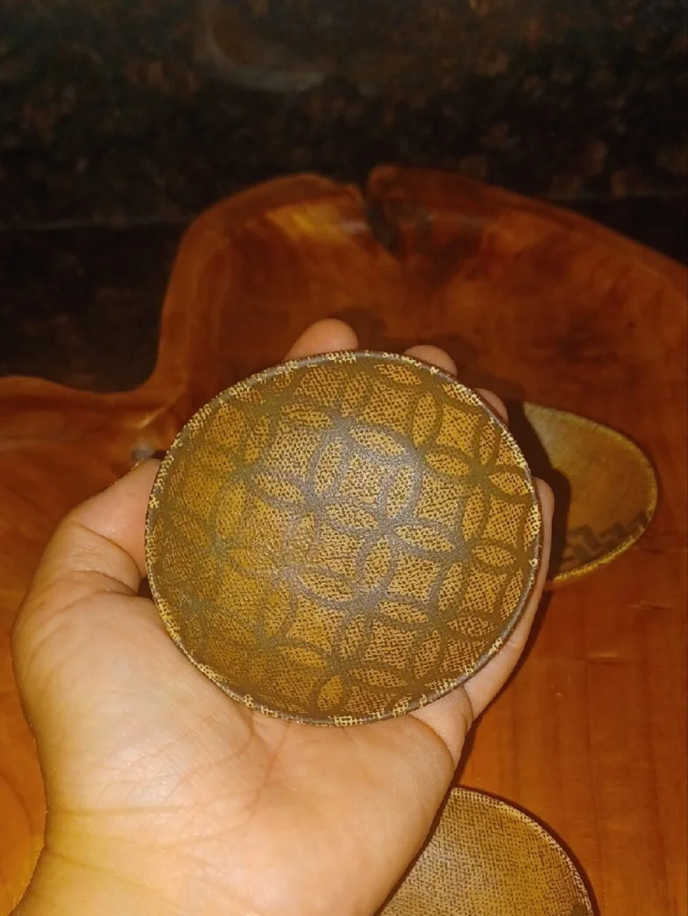 Brown Textured Ceramic Serveware Bowl - Set Set Of 4